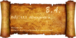Büttl Alexandra névjegykártya