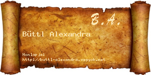 Büttl Alexandra névjegykártya