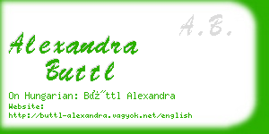 alexandra buttl business card